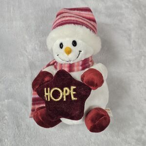Plushland Snowman Baby Hope Star Weighted Bean Bottom